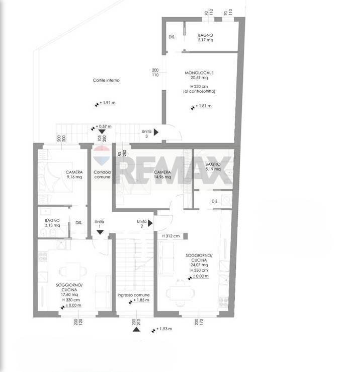 Pianta 2D - Appartamento Milano - planimetria 1