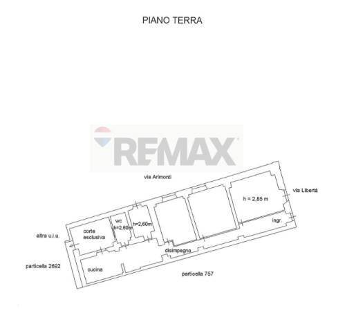 Pianta 2D - Casa semi indipendente Via Libertà
 
57, Riposto - planimetria 1