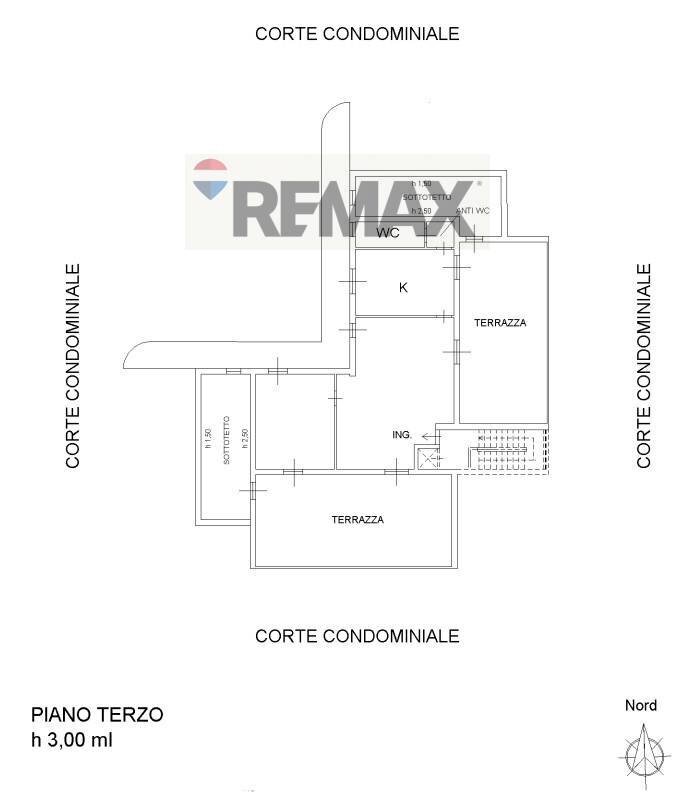 Pianta 2D - Attico via giotto
 
18/20, San Gregorio di Catania - planimetria 1