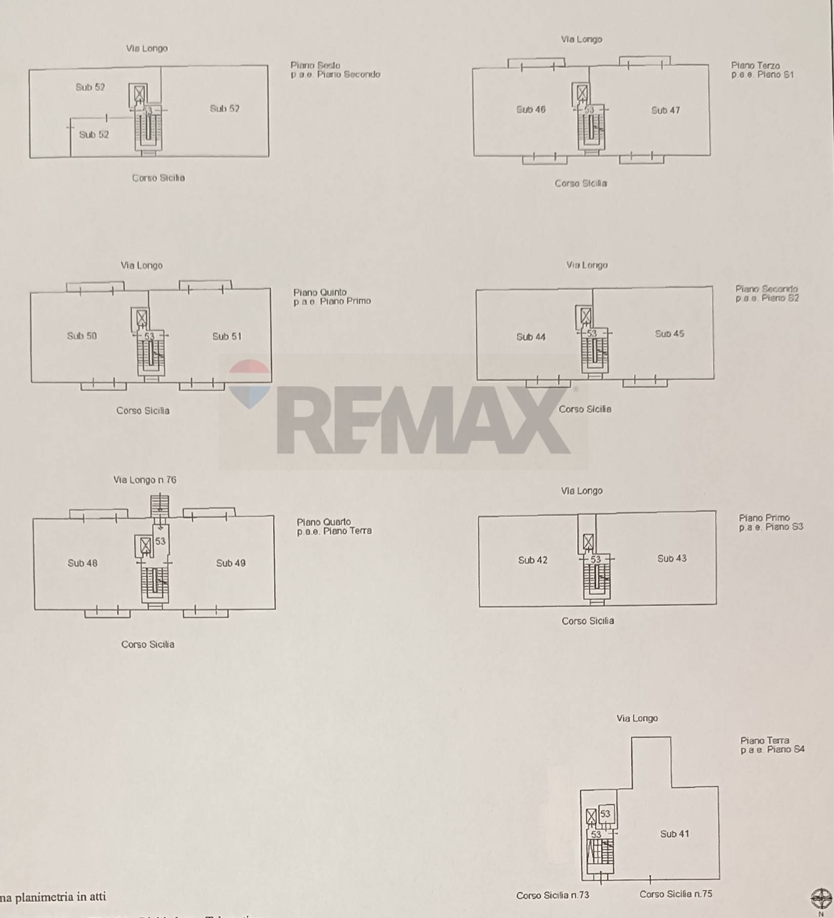 Pianta 2D - Stabile - Palazzo Corso Sicilia
 
73, Enna - planimetria 1
