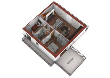 Pianta 3D - Four-room apartment via Germania
 
9, Manfredonia - photo 6