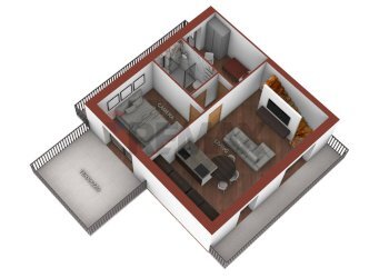 Pianta 3D - Four-room apartment via Germania
 
9, Manfredonia - photo 7