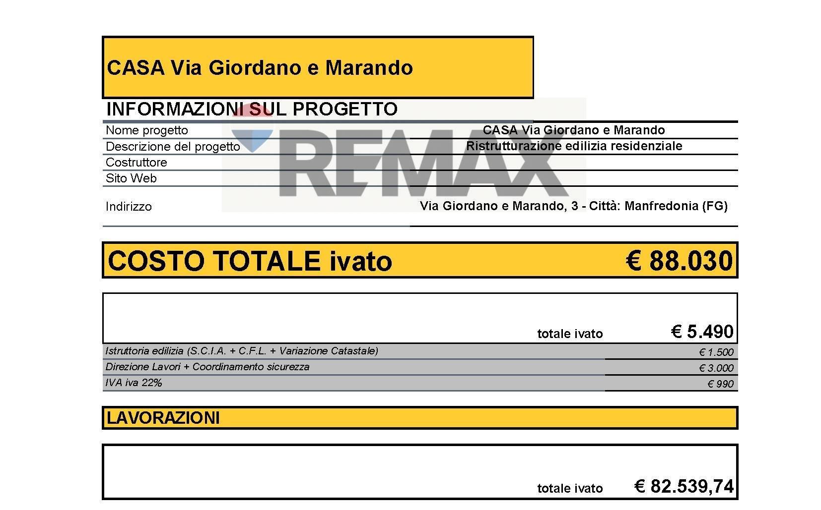 Certificato di energia - Four-room apartment via Giordano e Marando
 
3, Manfredonia - floor plans 1