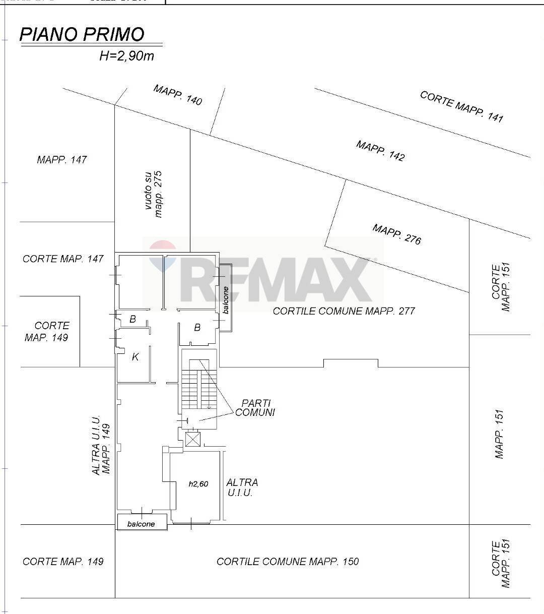pianta stato attuale - Trilocale via Masotto
 
23, Milano - planimetria 1