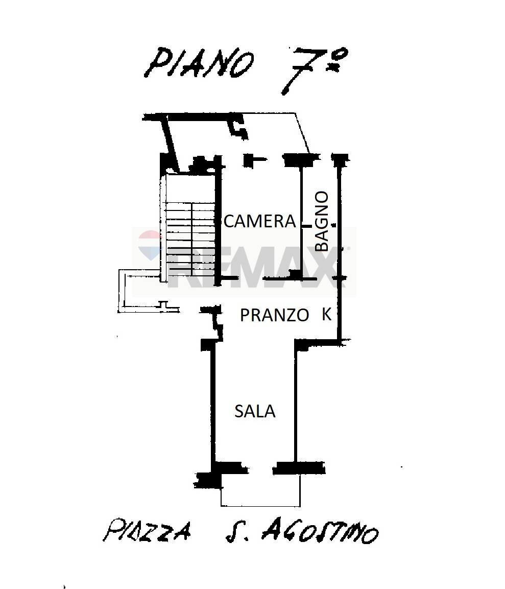 Pianta 2D - Bilocale Piazza Sant'Agostino
 
4, Milano - planimetria 1