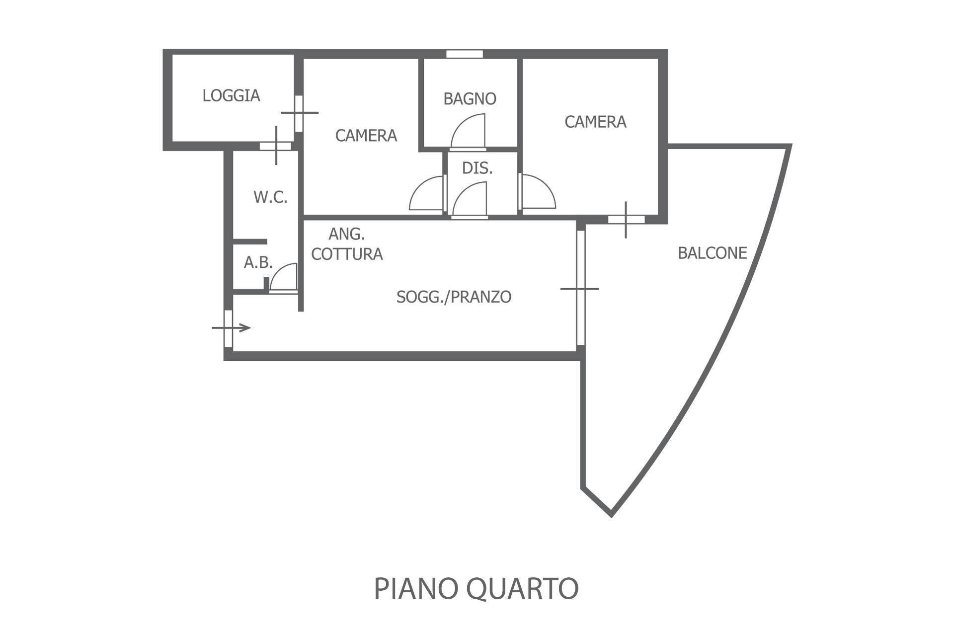 Foto 25 - Trilocale Passaggio F.lli Benelli
 
sn, Pesaro - planimetria 1