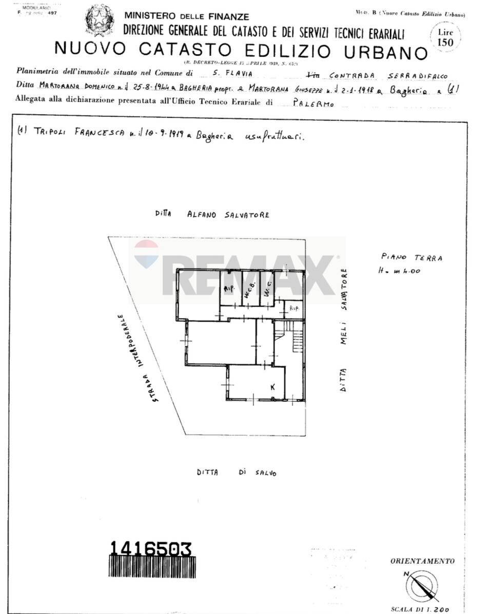 Pianta 2D - Appartamento Via Comunale Ranteria
 
5, Santa Flavia - planimetria 1