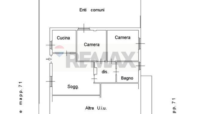Pianta 2D - Trilocale Via San Taddeo
 
3, Lonate Pozzolo - planimetria 1