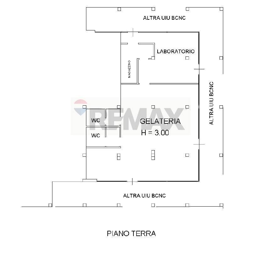 Pianta 2D - Commercial Premises Gugielmo da Gattatico
 
3, Gattatico - floor plans 1