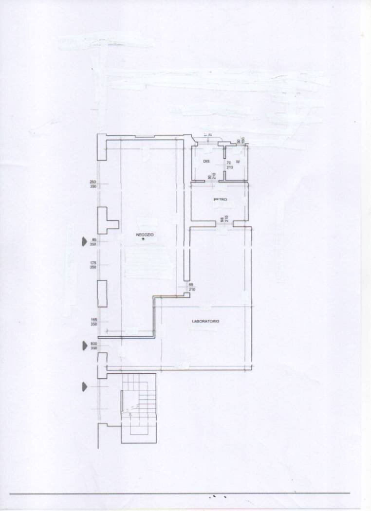 Negozio Alessandria - planimetria 1