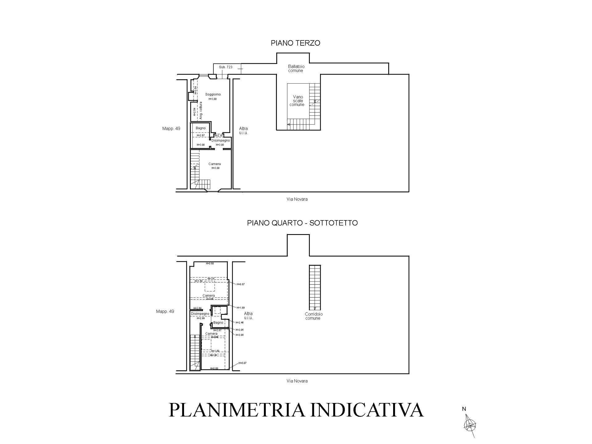 Foto 21 - Quadrilocale Via Novara, Milano - planimetria 1