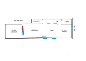 Planimetria - Three-room apartment via Andrea Costa, 8, Pianoro - photo 1