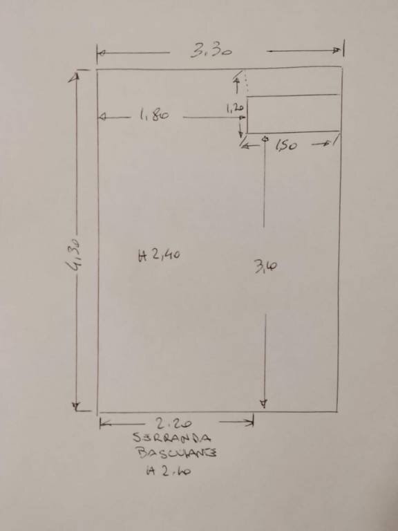 Planimetria - Magazzino via Fratelli Bandiera, frazione San Massimo, Rapallo - foto 2