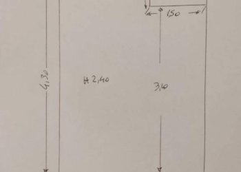 Planimetria - Magazzino via Fratelli Bandiera, frazione San Massimo, Rapallo - foto 2