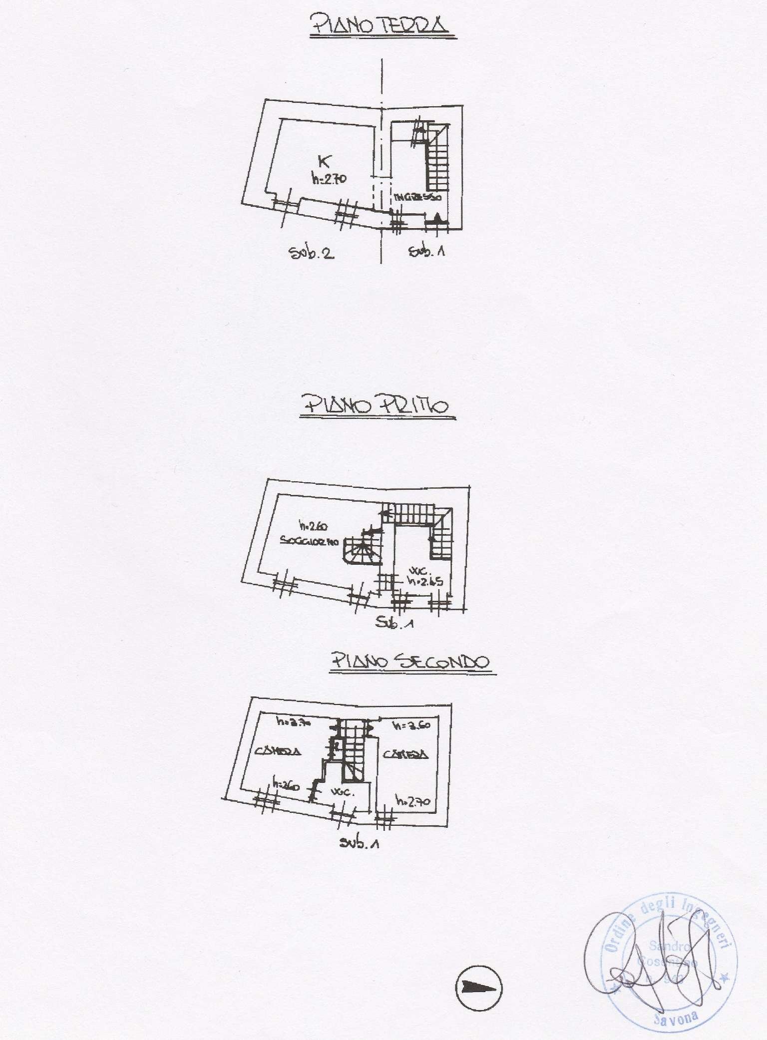 planimetria - Townhouse Andora - floor plans 1