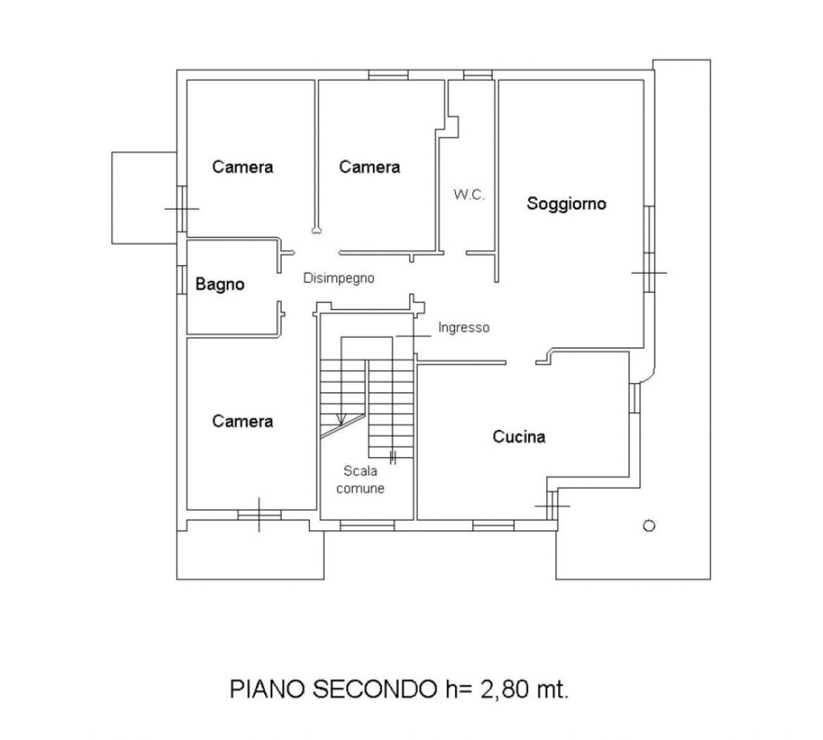 Four-room apartment via Archimede, 61, Sant'Egidio alla Vibrata - floor plans 1