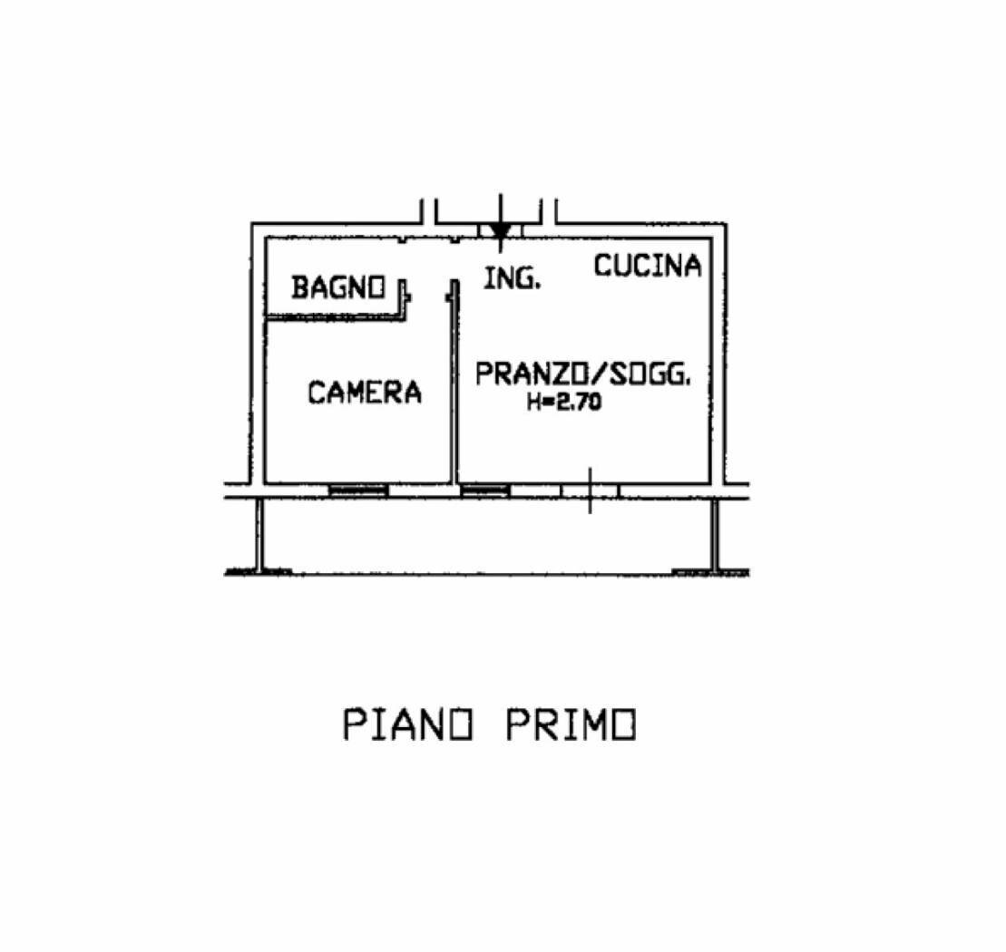 Two-room apartment via degli ulivi, 57, San Costanzo - floor plans 1
