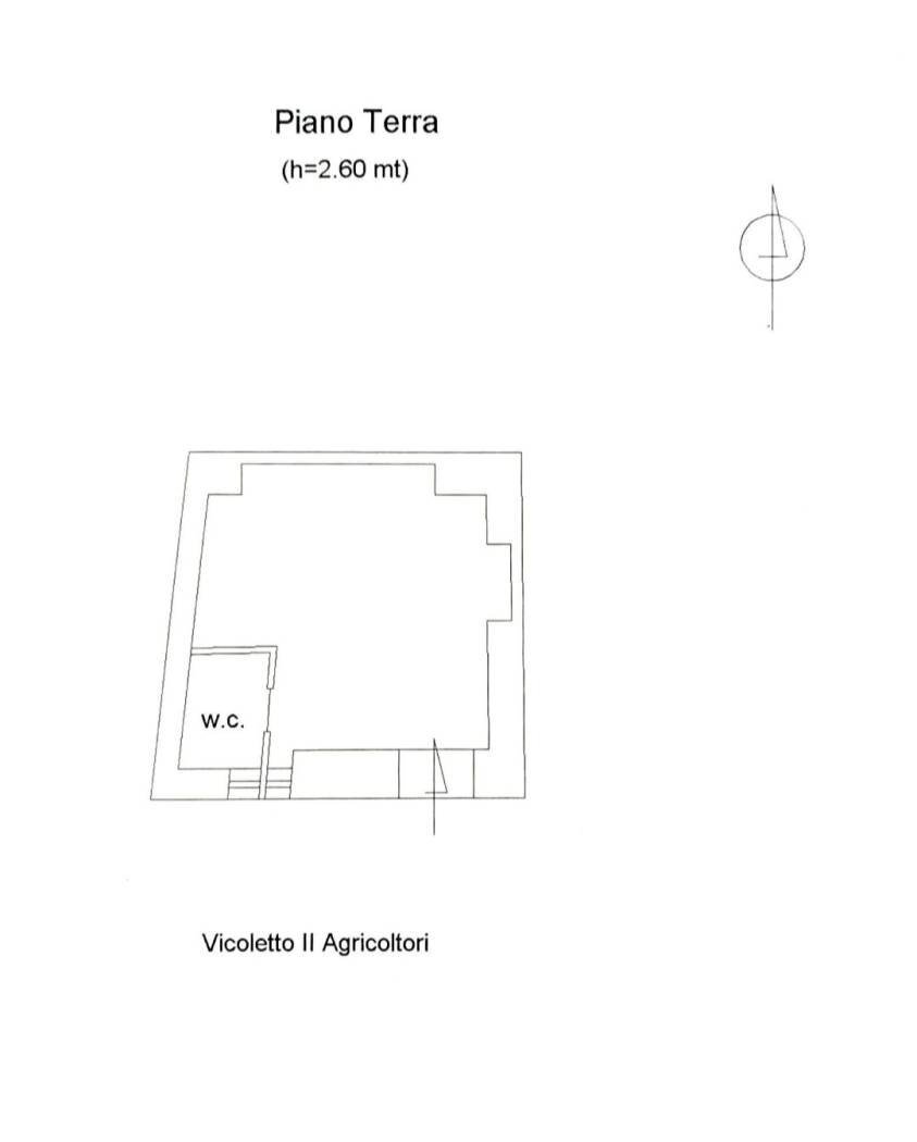 Monolocale vicolo II Agricoltori, Catanzaro - planimetria 1