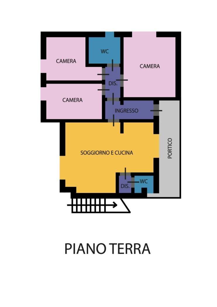 Appartamento via Giuseppe Garibaldi, Ravenna (zona Marina di Ravenna) - planimetria 1