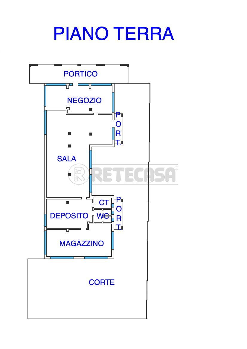 PLANIMETRIA - Commercial Premises Via Udine, Castions di Strada - floor plans 1