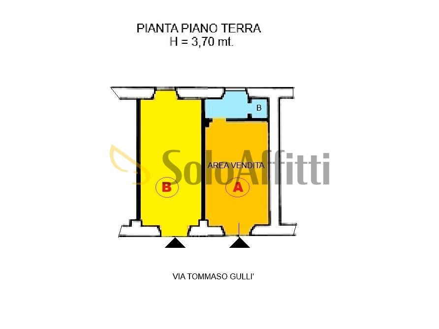 PLANIMETRIA_VENDITA.jpg - Commercial Premises Via Tommaso Gullì 9, Catanzaro - floor plans 1