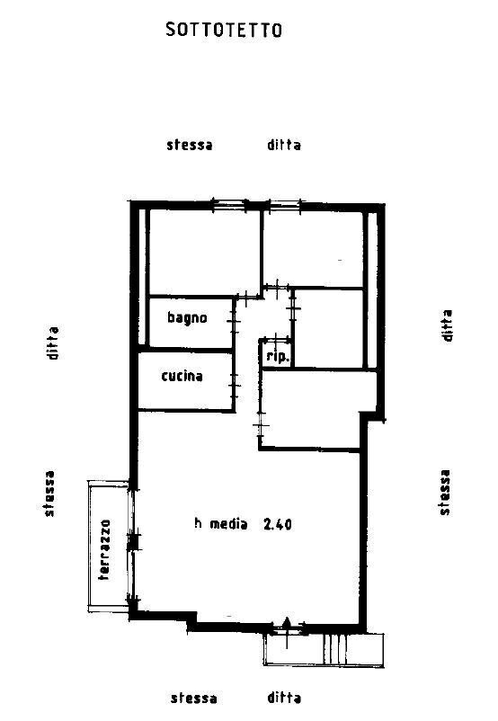 plan unita 1 sottotetto.JPG - Mansarda Via Olivella Caminata 36, Casarza Ligure - planimetria 1