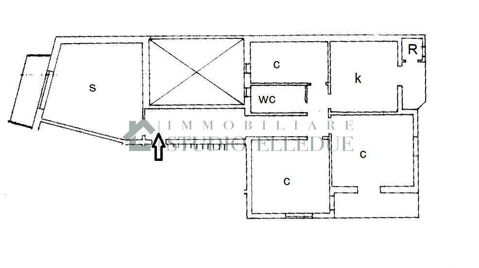 VIA CASALE.jpg - Quadrilocale Via Tenente Casale Y. Figoroa 14, Bari - planimetria 1