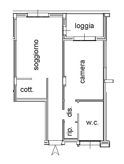 PLN WEB.jpg - Two-room apartment Largo Monsignor Luigi Calza 7, Parma - floor plans 1