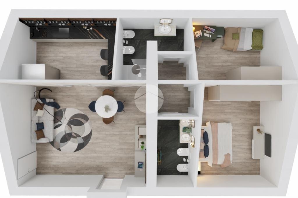 Quadrilocale Via Pullino, Rivoli - planimetria 1