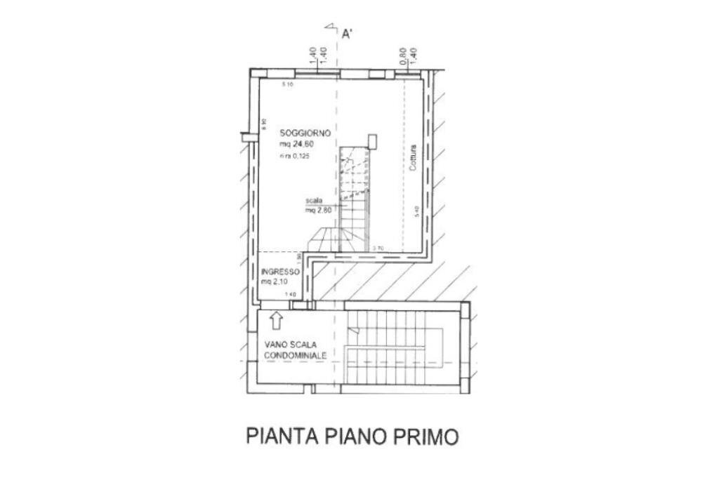Appartamento Via pulzona, Saludecio - planimetria 1
