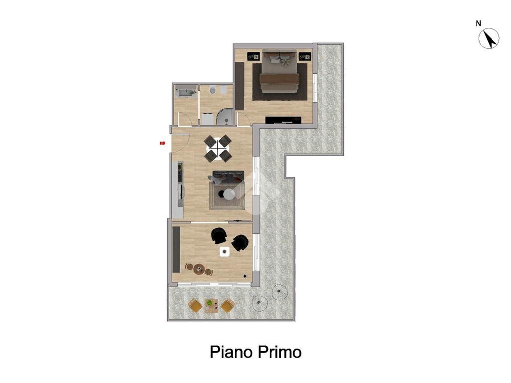 Two-room apartment Via terzorio, Santo Stefano al Mare - floor plans 1