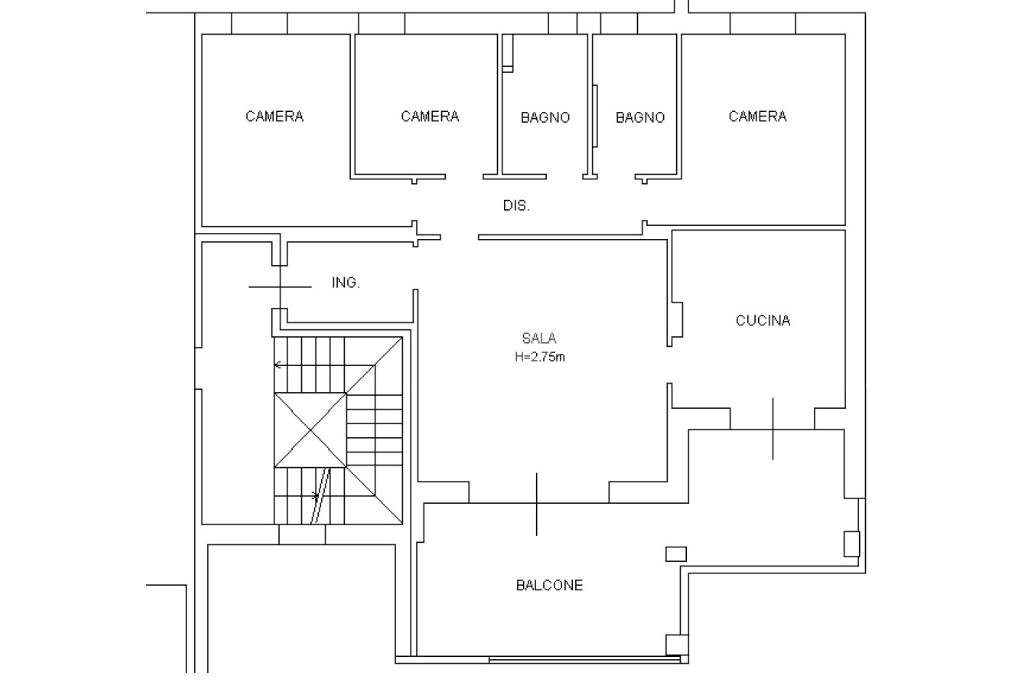Four-room apartment Via Guglielmo Marconi, San Cesario sul Panaro - floor plans 1
