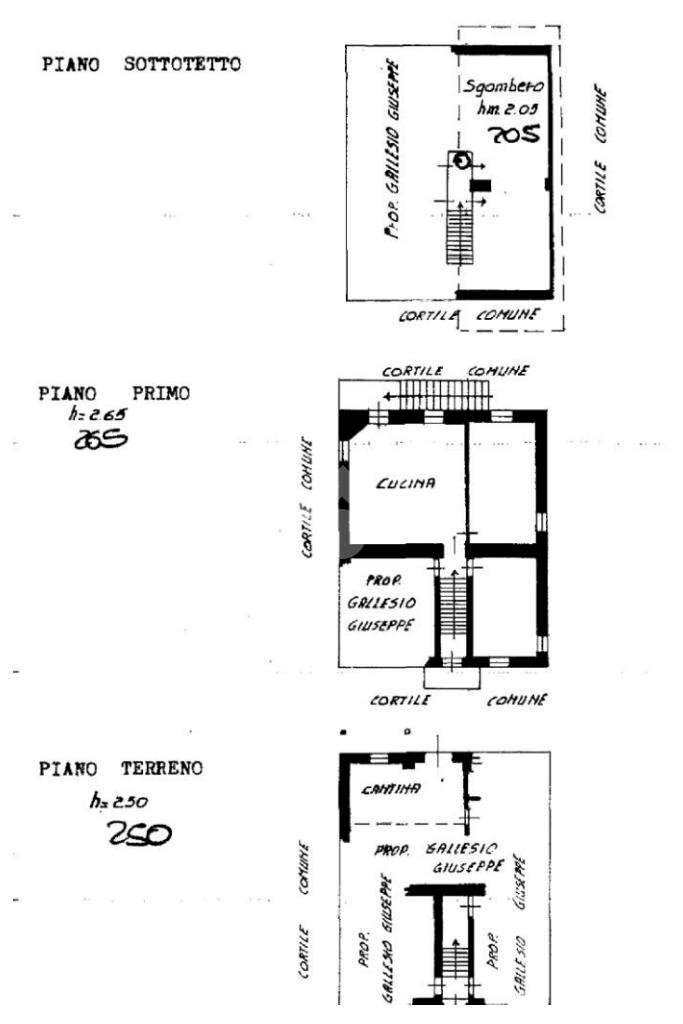 Casa indipendente Via la Serra, Vaglio Serra - planimetria 1
