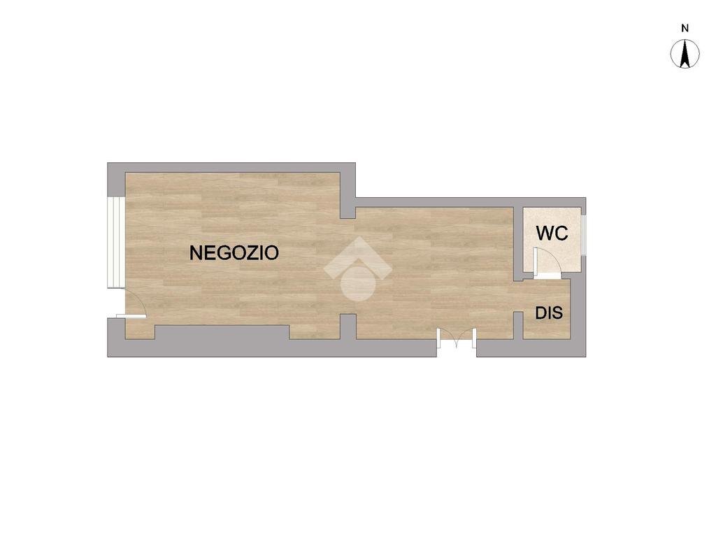 Negozio viale Certosa, Milano - planimetria 1