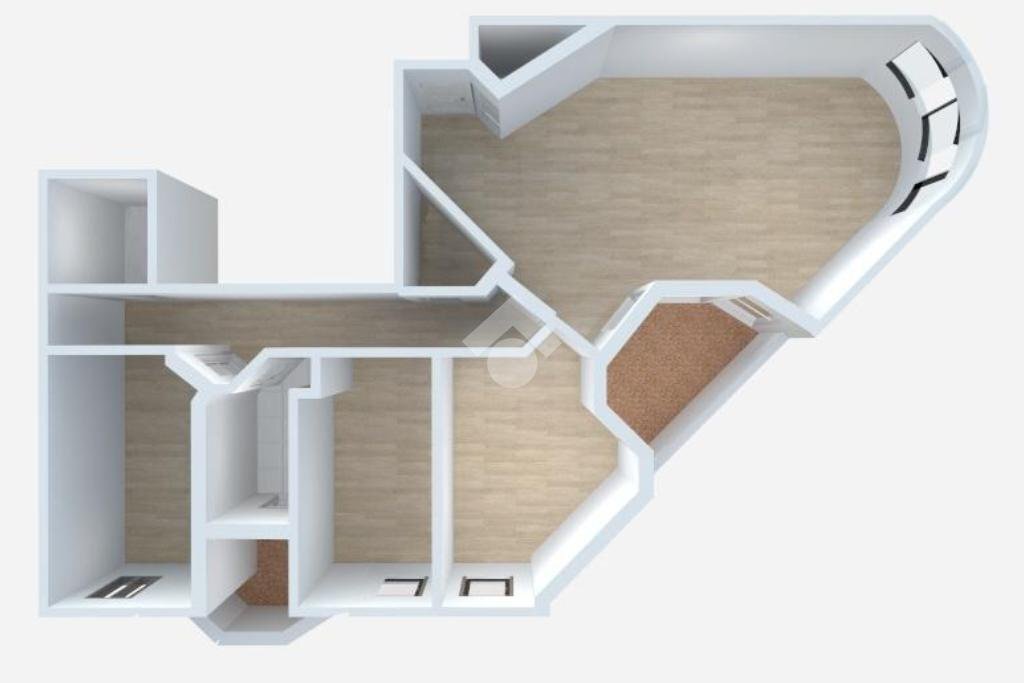 Trilocale Via Rembrandt, Milano (zona Gambara) - planimetria 1