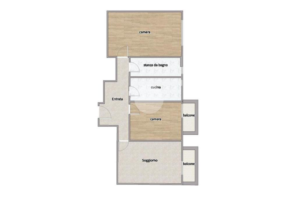 Trilocale Via Osoppo, Milano (zona Gambara) - planimetria 1