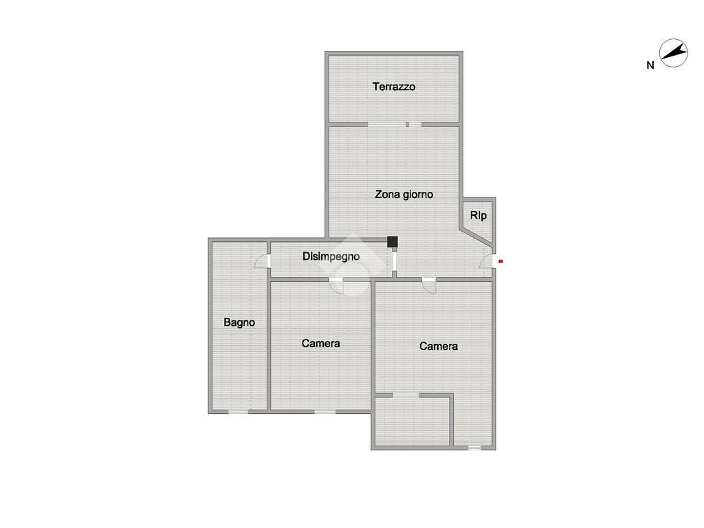 Attico Via Fratelli Carando, Torino (zona Santa Rita) - planimetria 1