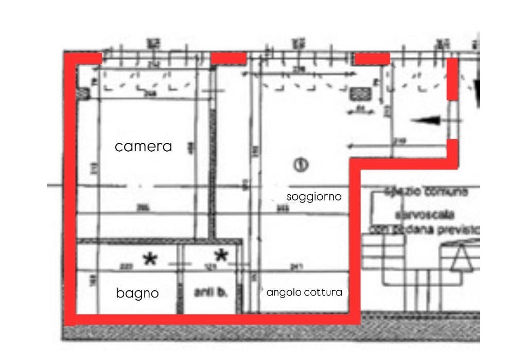 Bilocale Via Eusebio Bava, Torino (zona Vanchiglia) - planimetria 1