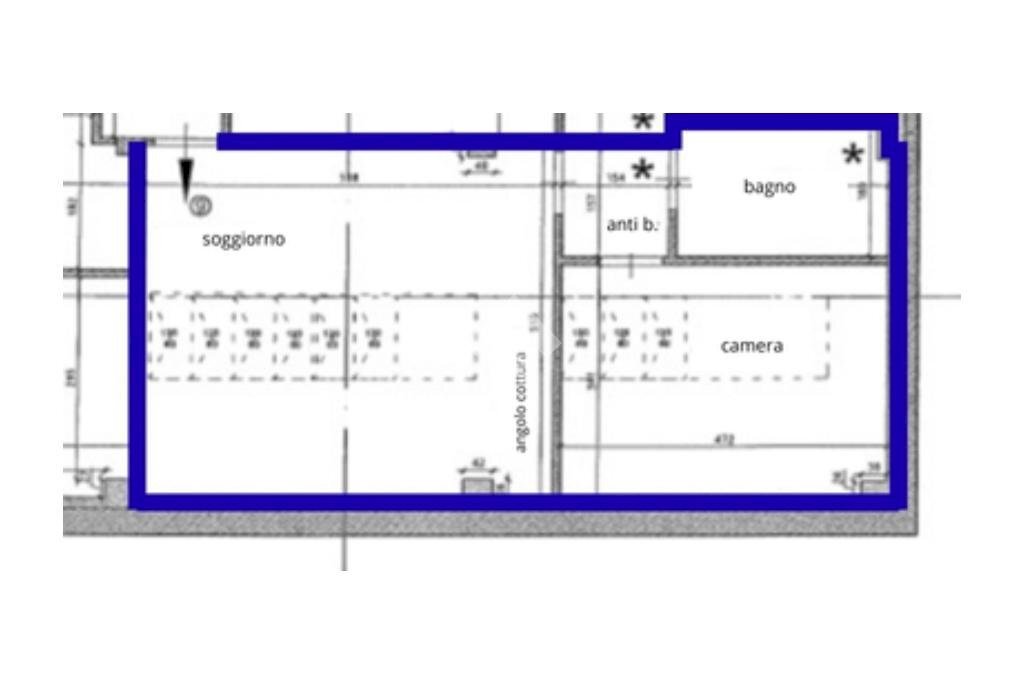 Bilocale Via Eusebio Bava, Torino (zona Vanchiglia) - planimetria 1