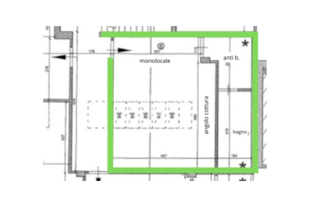 Monolocale Via Eusebio Bava, Torino (zona Vanchiglia) - planimetria 1