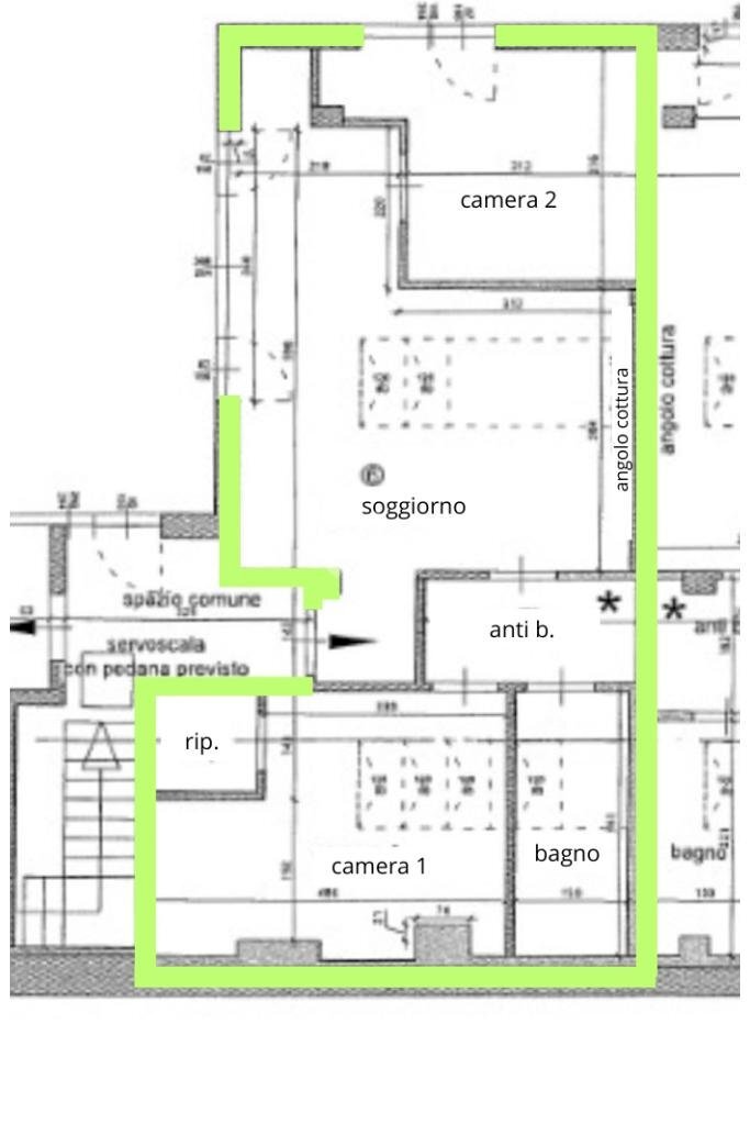 Trilocale Via Eusebio Bava, Torino (zona Vanchiglia) - planimetria 1