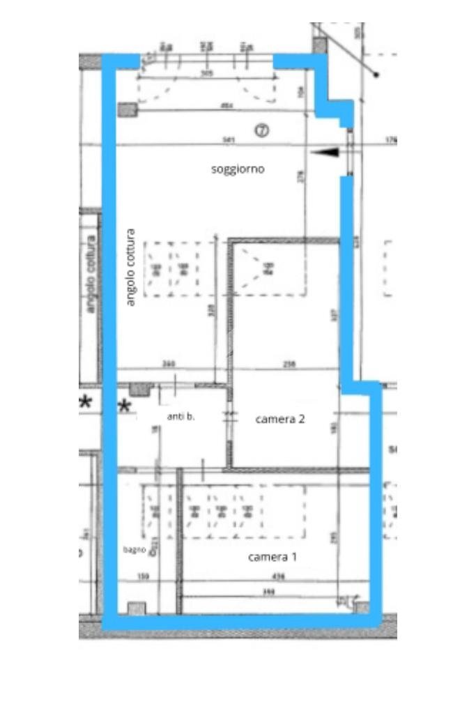 Trilocale Via Eusebio Bava, Torino (zona Vanchiglia) - planimetria 1