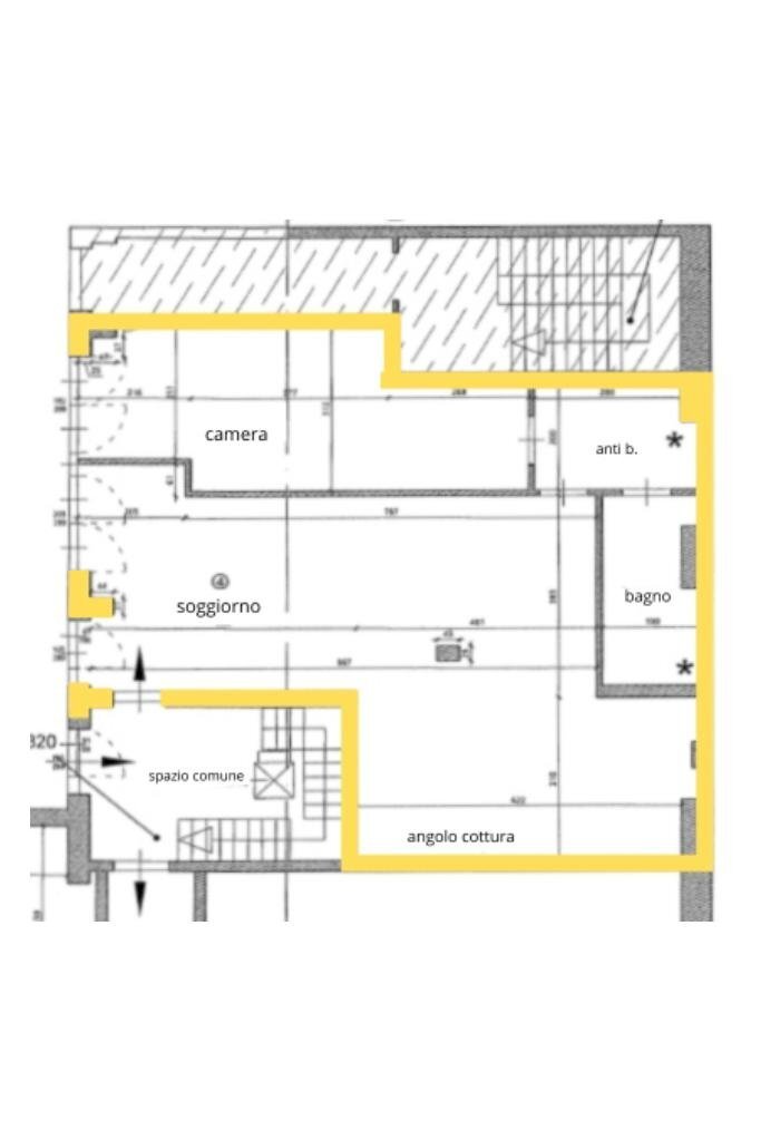 Bilocale Via Eusebio Bava, Torino (zona Vanchiglia) - planimetria 1