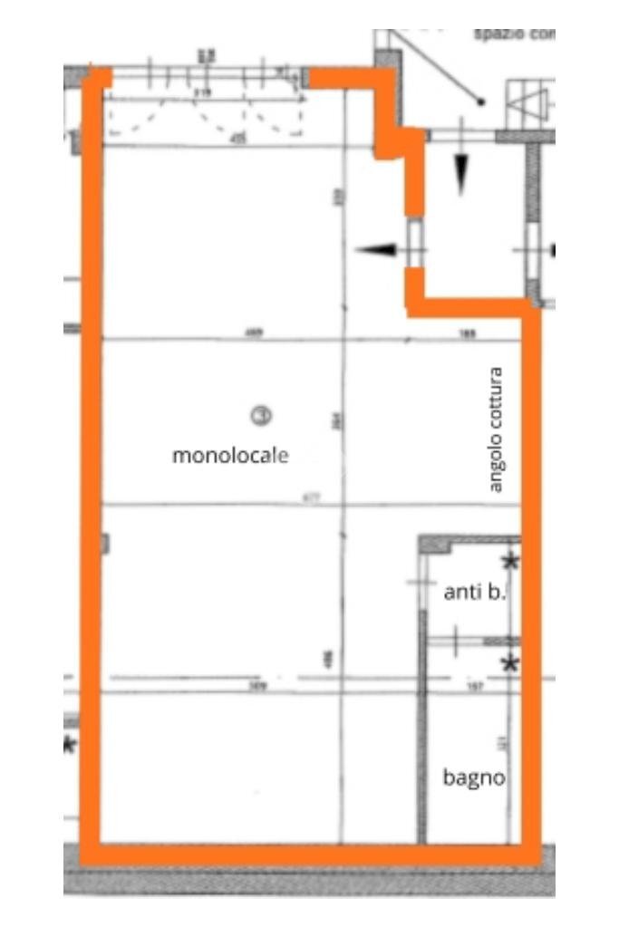Monolocale Via Eusebio Bava, Torino (zona Vanchiglia) - planimetria 1