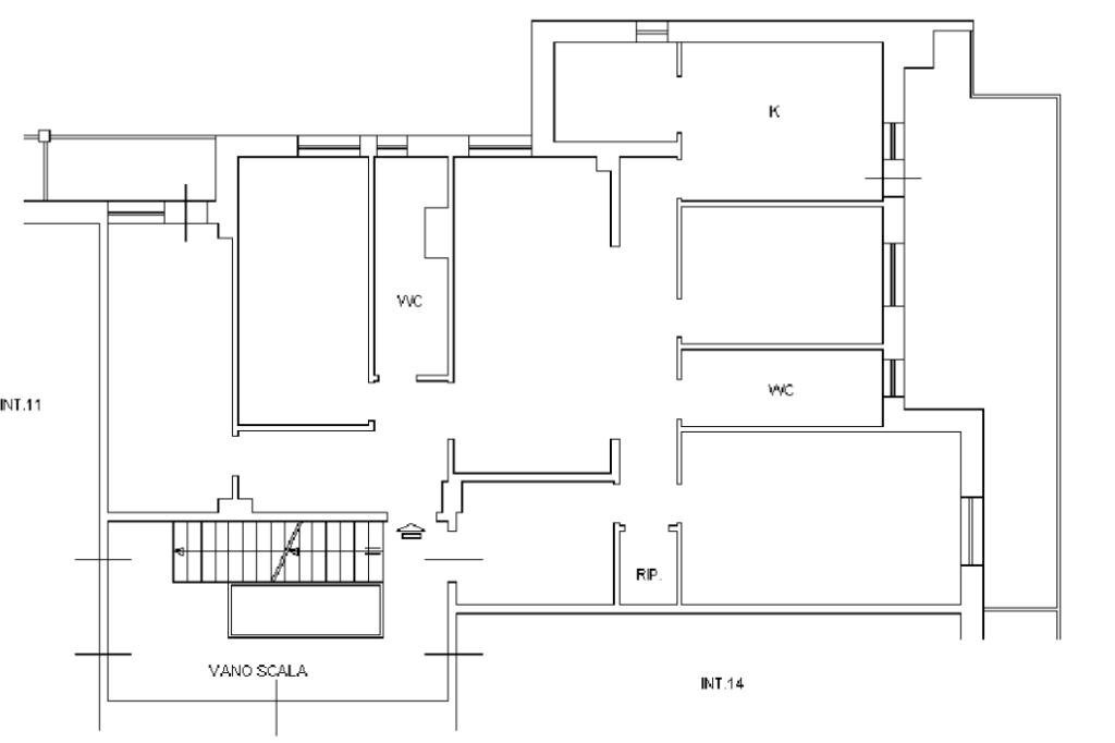 Appartamento Corso Luigi Andrea Martinetti, Genova (zona Sampierdarena) - planimetria 1