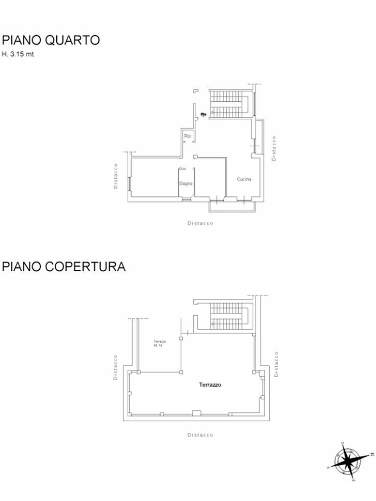 Quadrilocale Via Brigata Salerno, Genova (zona Sturla) - planimetria 1