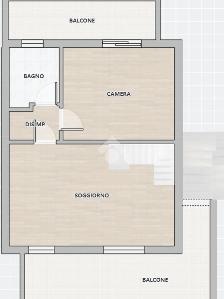 Trilocale Piazza Grazia Deledda, Ravenna (zona San Pietro in Campiano) - planimetria 1