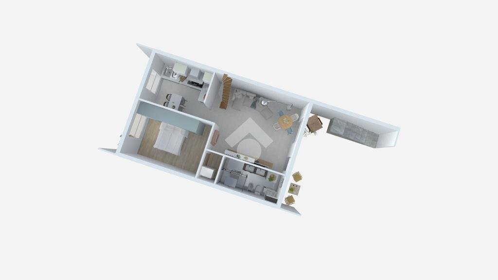 Four-room apartment Via A. Manzoni, Masate - floor plans 1