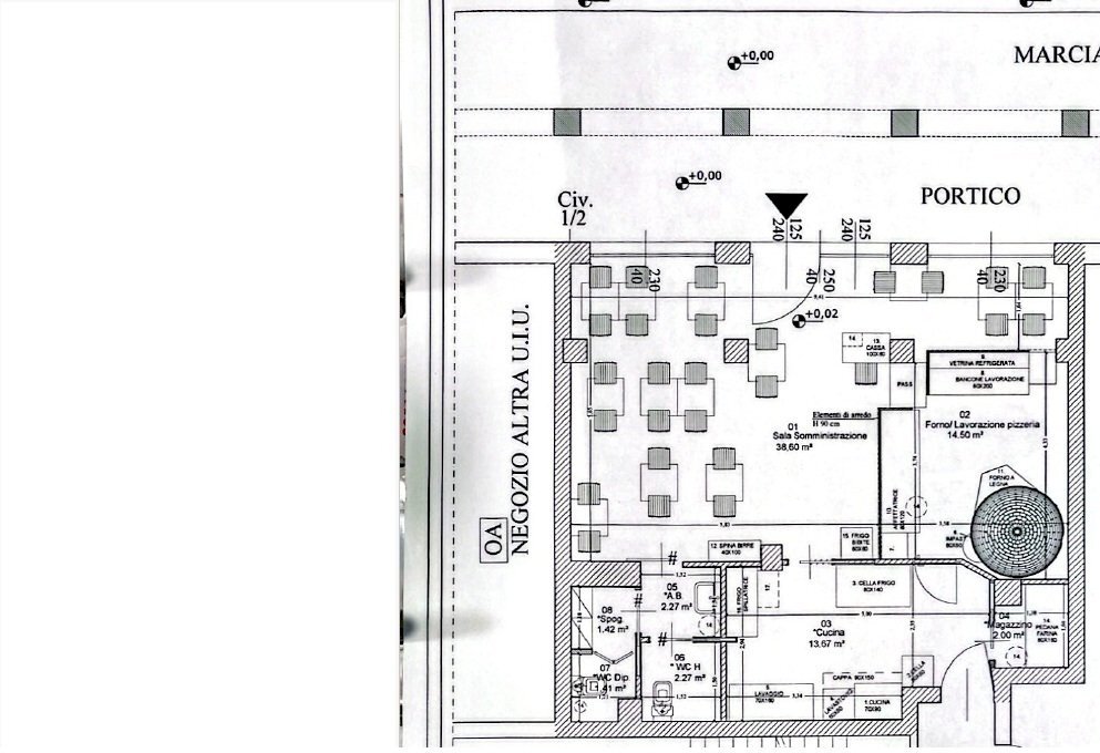 Pizzeria via Risorgimento, 1, Collegno - floor plans 1