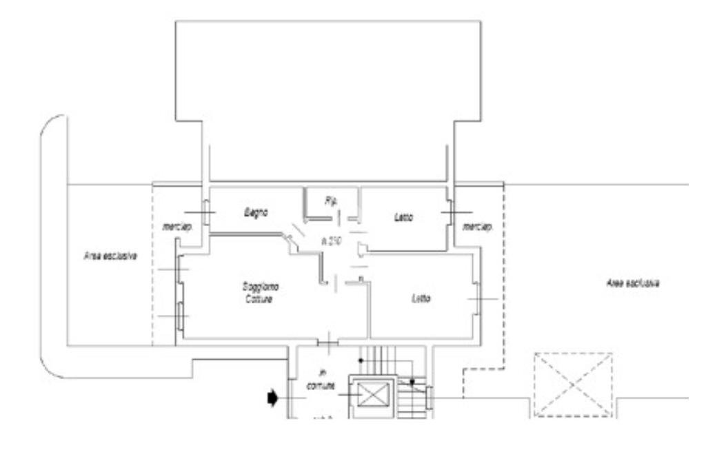 Trilocale Via Monsignor G. Grisetti, Trezzo sull'Adda - planimetria 1